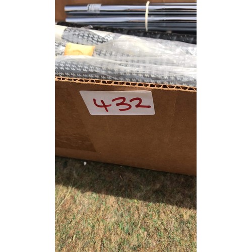 432 - box of golf club handles and putter heads