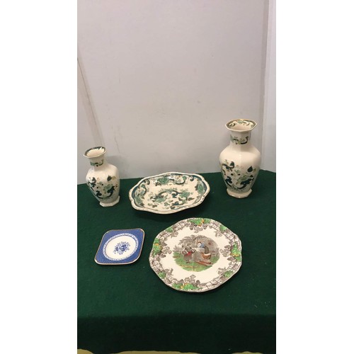 483 - vases and plates by masons