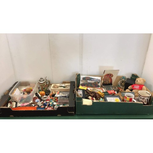 261 - Two boxes of miscellaneous collectables