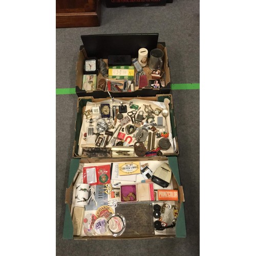 265 - 3 boxes of miscellaneous collectables