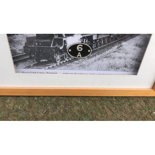 431 - framed 3d train scene Prestatyn