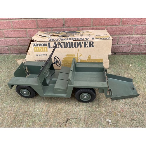 421 - Palitoy action man landrover with box