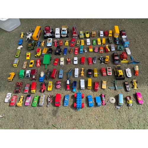 423 - Playworn vehicles including matchbox