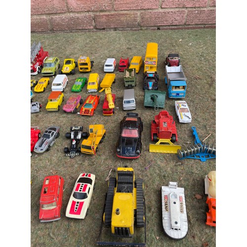 423 - Playworn vehicles including matchbox