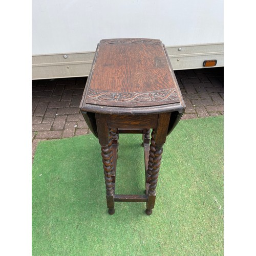 409 - oak drop leaf table