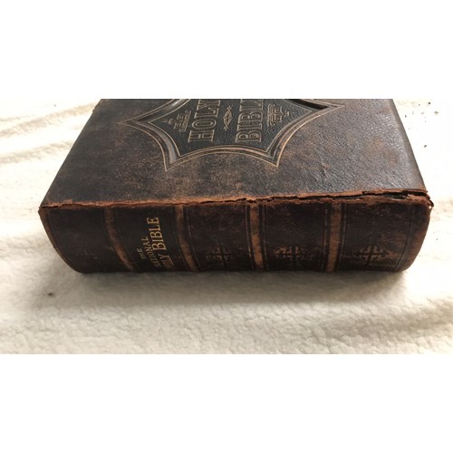 656 - Large Holy Bible with brass clasps