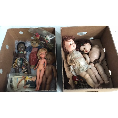 655 - Selection of vintage dolls to include ROSEBUD AND PEDIGREE