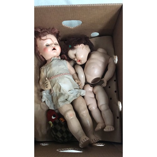 655 - Selection of vintage dolls to include ROSEBUD AND PEDIGREE