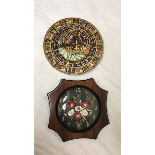 663 - Two clocks to include fretwork clock