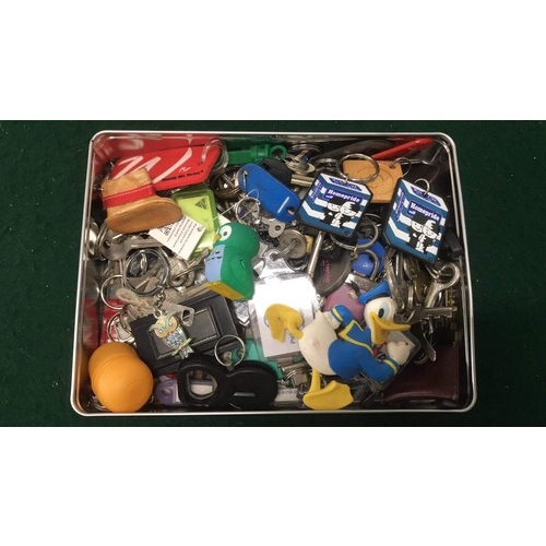 262 - Box of keys & keyrings