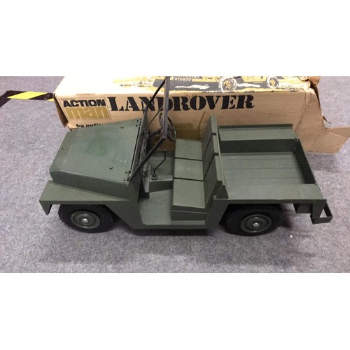 421 - Palitoy action man landrover with box