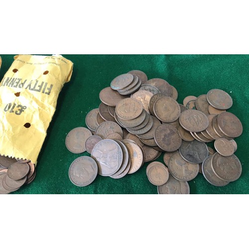 91 - MIXED COPPER PENNIES AND MORE