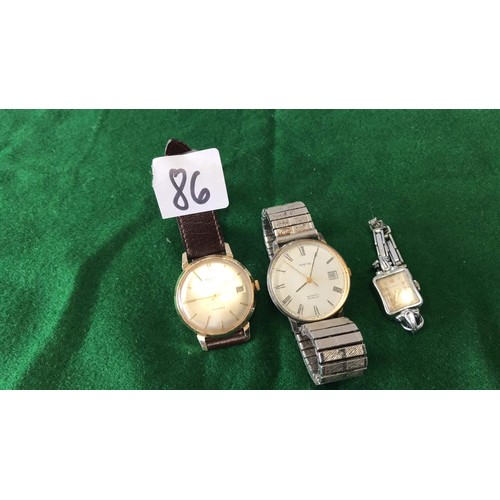 86 - GENTS AND LADIES WATCH INCLUDING INGERSOLL AND MONTINE