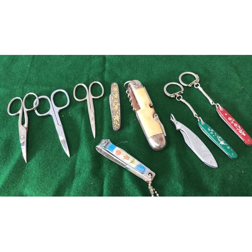 85 - MIXED PENKNIVES AND SCISSORS