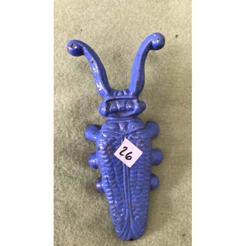 26 - METAL BOOT JACK IN BLUE