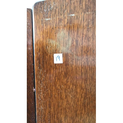 19 - OAK WARDROBE