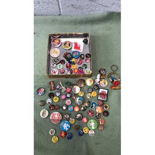 15 - COLLECTION OF MIXED BADGES DISNEY AND ADAM ANT PLUS MORE