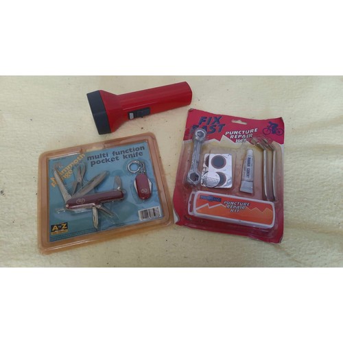 61 - PACKAGED POCKET KNIFE / BIKE REPAIR KIT