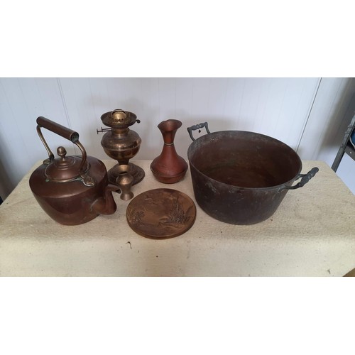 34 - MIXED COPPER AND BRASSS WARE