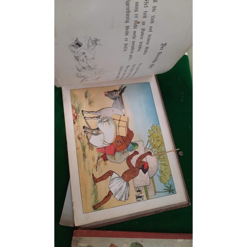 149 - two early German books with animation in need of restoration