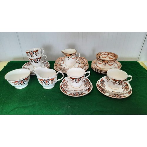 125 - MIXED PART TEA SET ITEMS SOME BY COLCLOUGH