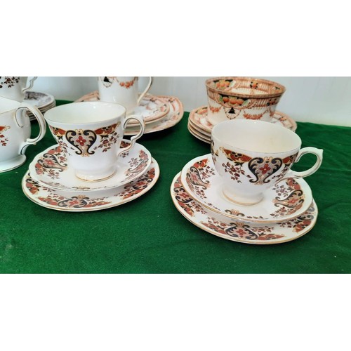 125 - MIXED PART TEA SET ITEMS SOME BY COLCLOUGH