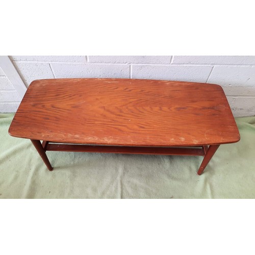 155 - retro mid century coffee table h-40 cmw-104 cmd-43 cm