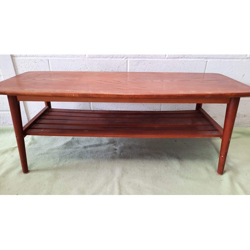 155 - retro mid century coffee table h-40 cmw-104 cmd-43 cm