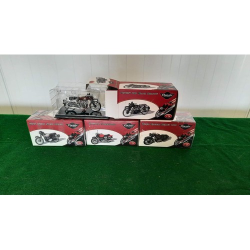 174 - collection of boxed motor bike models