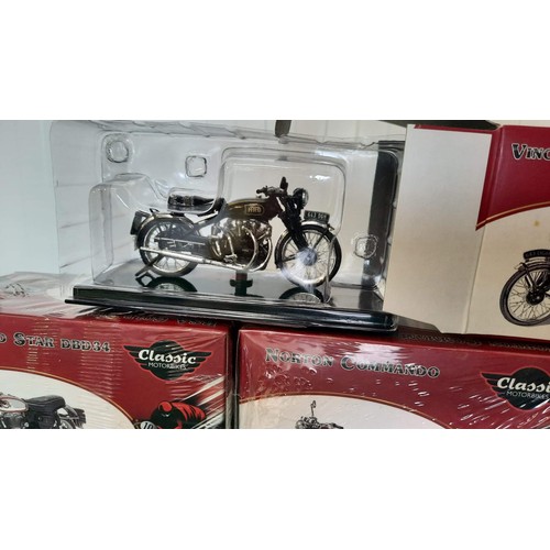 174 - collection of boxed motor bike models