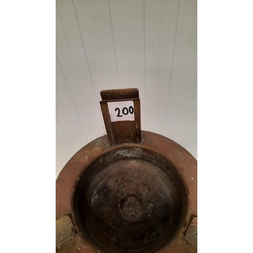 200 - copper ash tray on stand