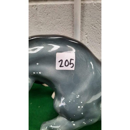 205 - Two large china horses