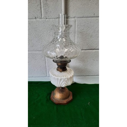 247 - GLASS OIL LAMP