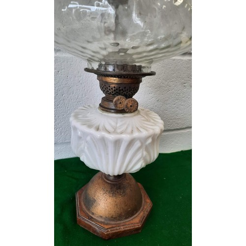 247 - GLASS OIL LAMP