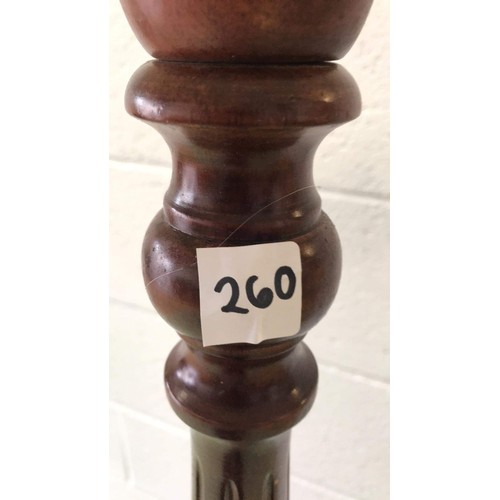 260 - WOODEN STANDARD LAMP