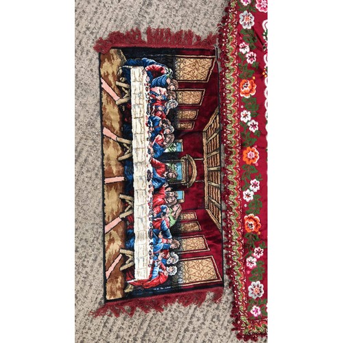 256 - LARGE WALL HANGING PLUS LAST SUPPER