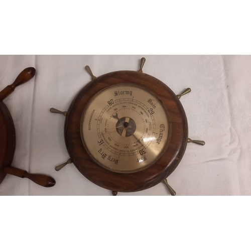 263 - SHIP WHEEL BAROMETERS