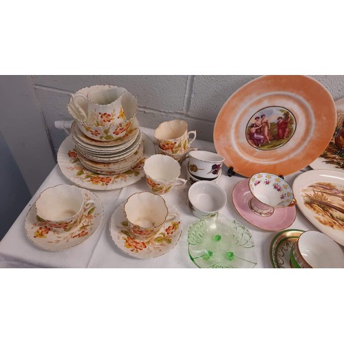 327 - MIXED TEA SETS