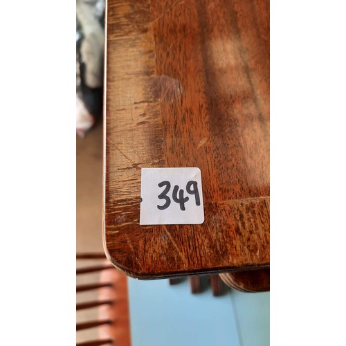 349 - MAHOGANY NEST OF TABLES