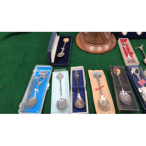 328 - MIXED TEA SPOONS COLLECTABLE