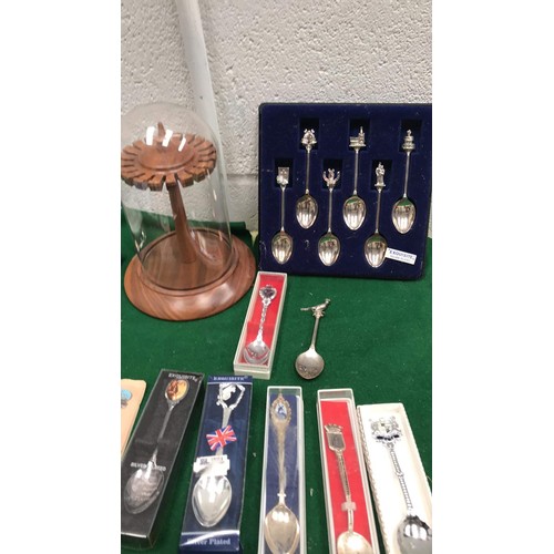 328 - MIXED TEA SPOONS COLLECTABLE