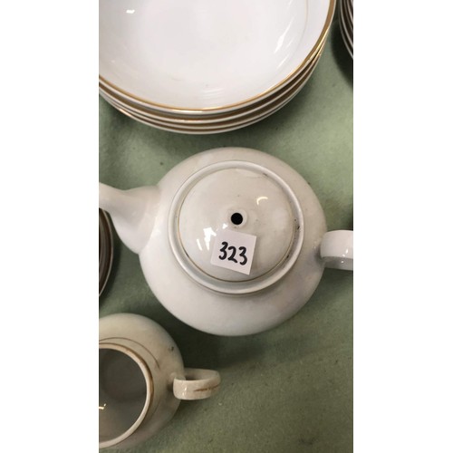 323 - 85 pc OF TABLE WARE