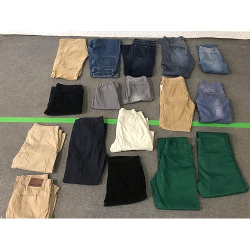 150a - Selection of jeans and trousers for men and women