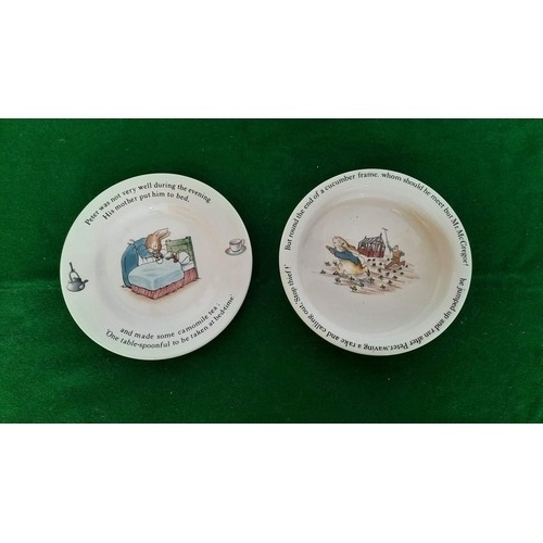 123 - Peter Rabbit infant dishes by Wedgwood