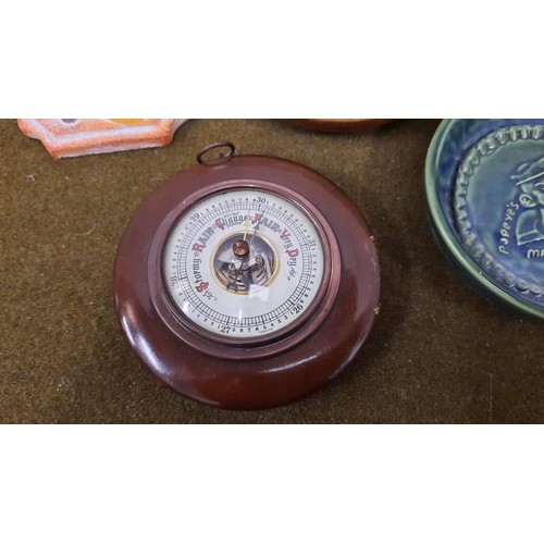 35 - mixed collectables to include a barometer