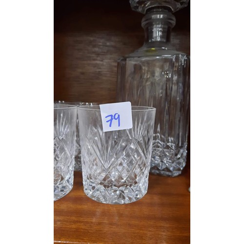 79 - collection of glassware including a decanter