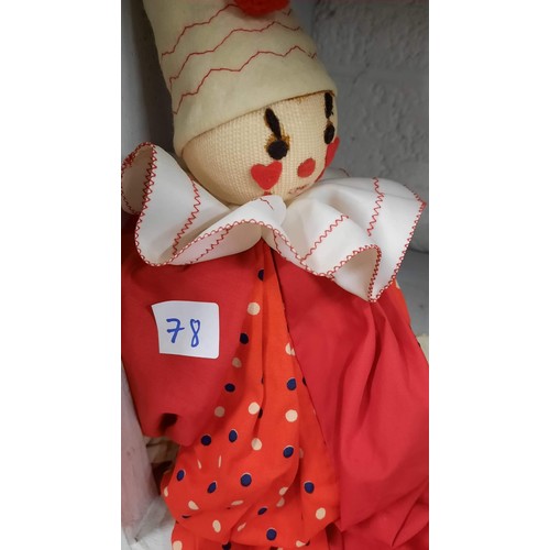 78 - stuffed clown