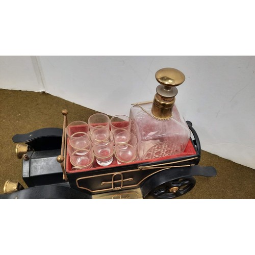 58 - vintage car decanter set