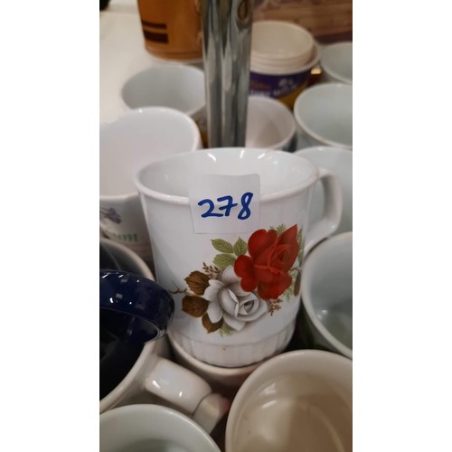 278 - MIXED MUGS