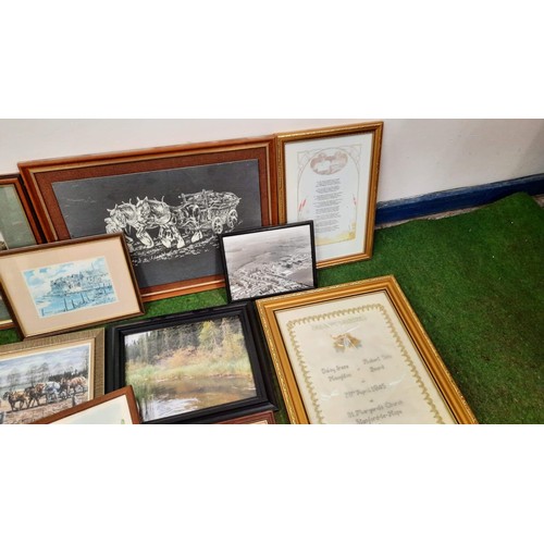 258 - MIXED PRINTS AND FRAMES